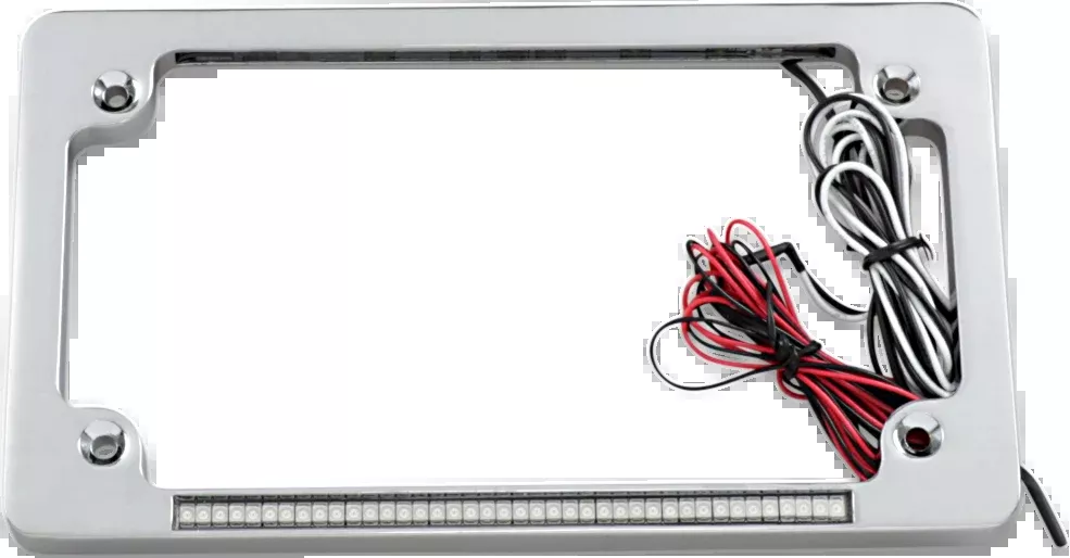 Custom Dynamics Dual License Plate Frame – Chrome – TF02-C