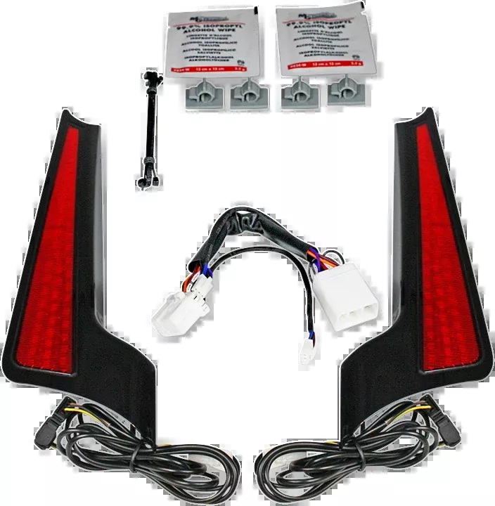 Custom Dynamics Fascia LED Light Panels – Black/Red – CD-FASCIA-HD-RB
