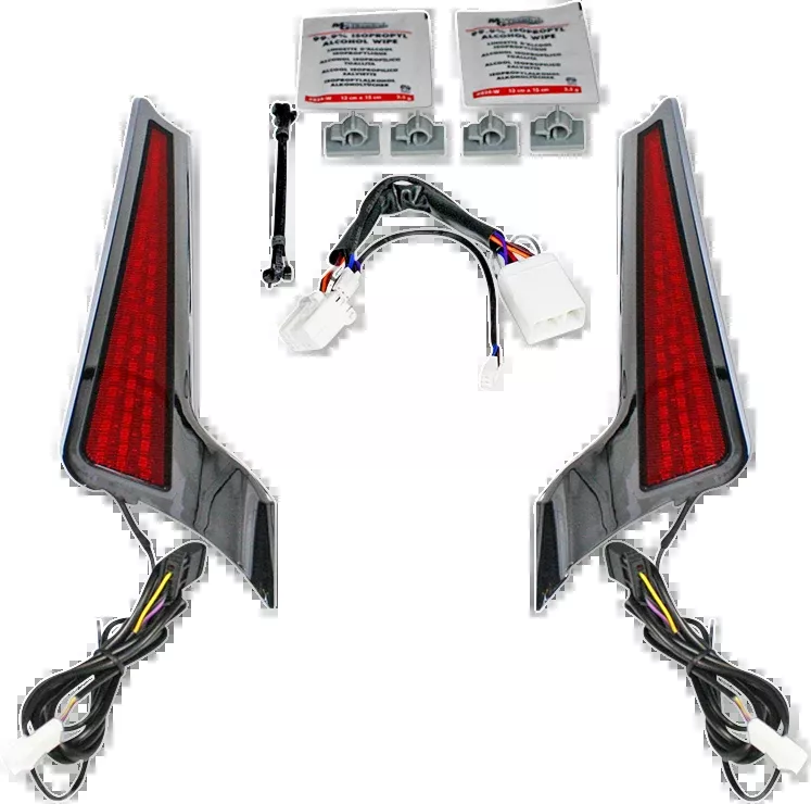 Custom Dynamics Fascia LED Light Panels – Chrome/Red – CD-FASCIA-HD-RC