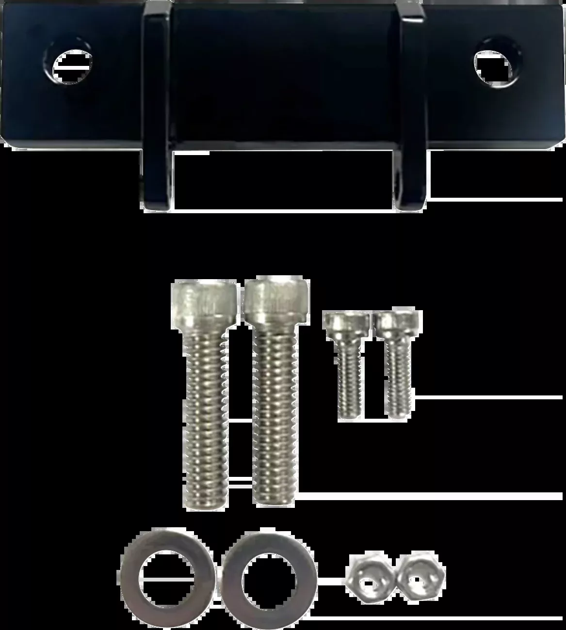 Custom Dynamics Front Light Bar Mount Bracket 2020-24 Harley Softail Low Rider S
