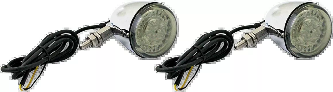 Custom Dynamics Front Turn Signal – Universal – Chrome – PB-UNV-ECE-AW-C