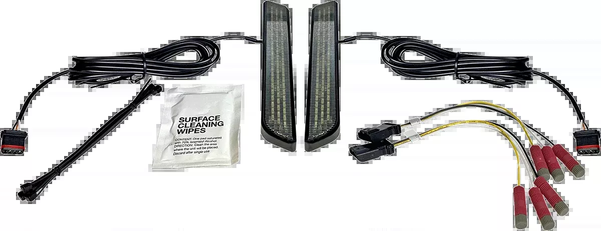 Custom Dynamics LED Fork Light - Smoke - Black - CD-FORK-UNV-SB
