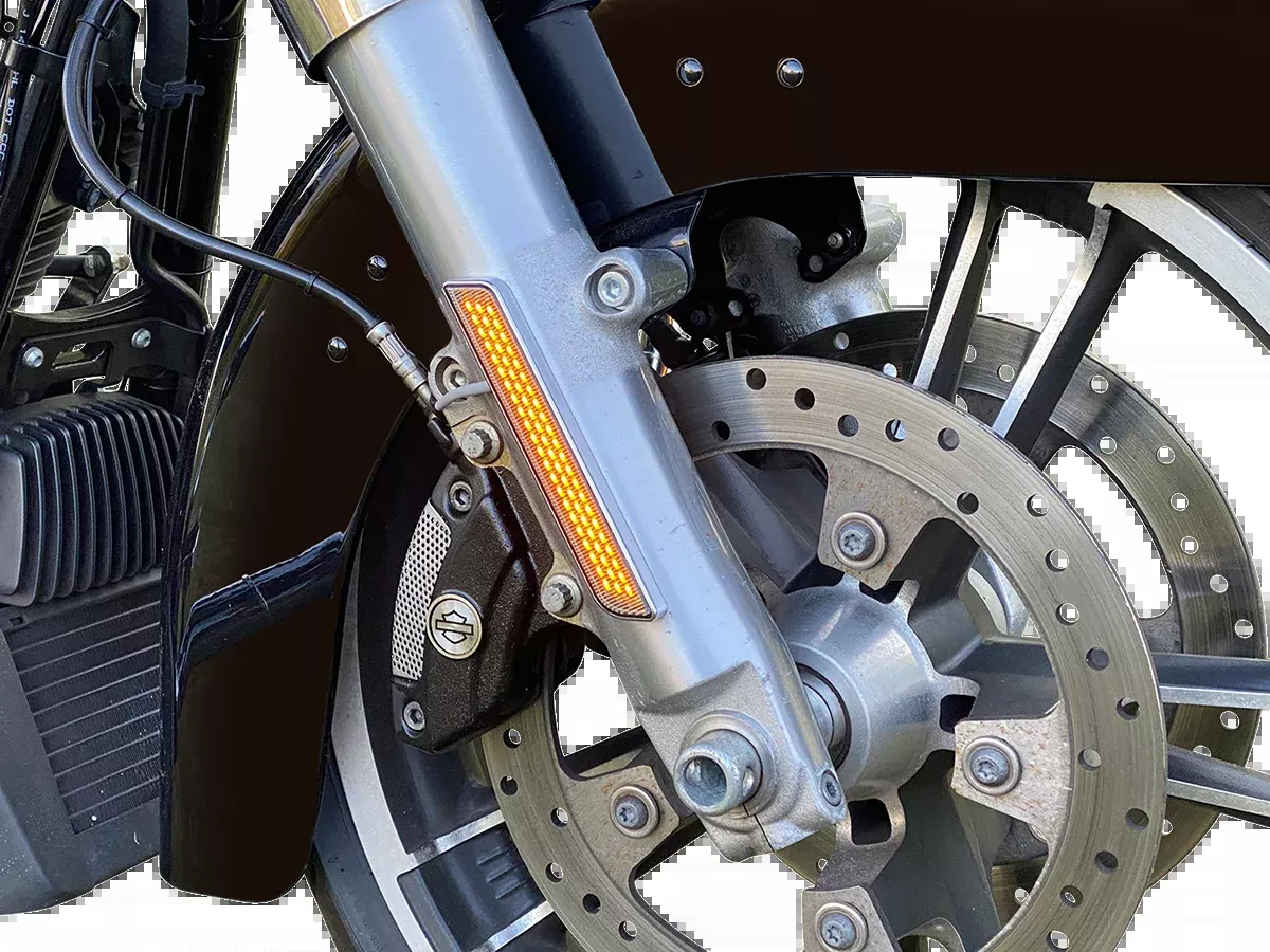 Custom Dynamics LED Fork Light – Smoke – Chrome – CD-FORK-UNV-SC