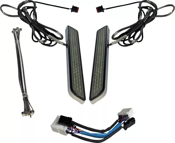 Custom Dynamics LED Fork Light – Smoke – Chrome