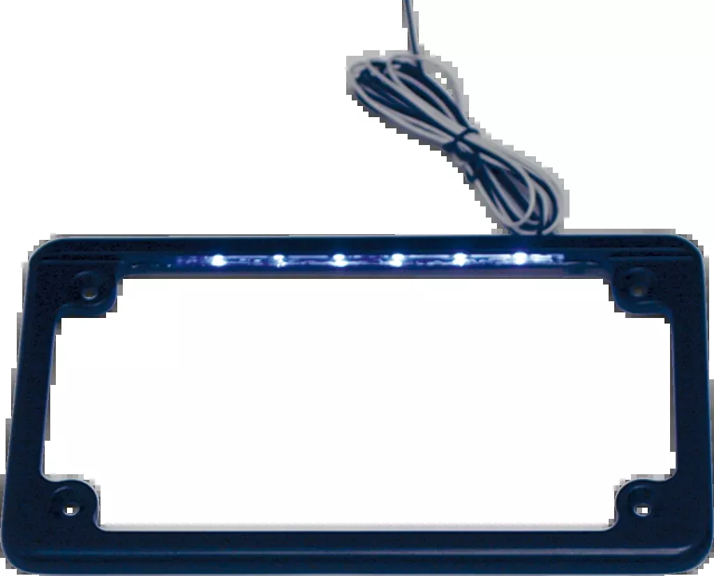 Custom Dynamics LED License Plate Frame – Black – LPF-HRZ-B-LP