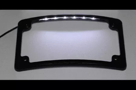 Custom Dynamics LED License Plate Frame – Black