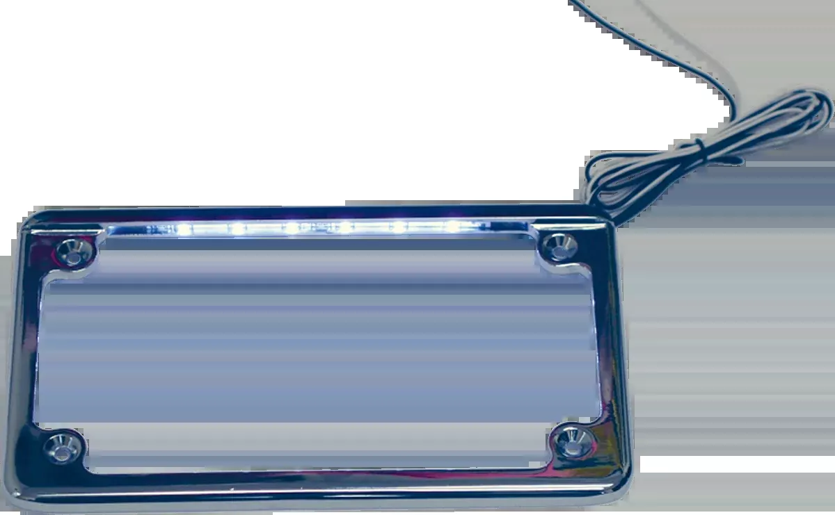 Custom Dynamics LED License Plate Frame – Chrome – LPF-HRZ-C-LP