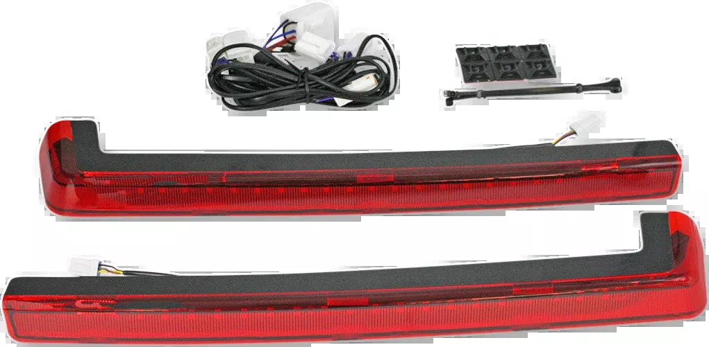 Custom Dynamics LED Run/Brake/Turn Tour-Pak Arms – Red Lens – ’06-’13 – PB-TP-ARM-TPCR