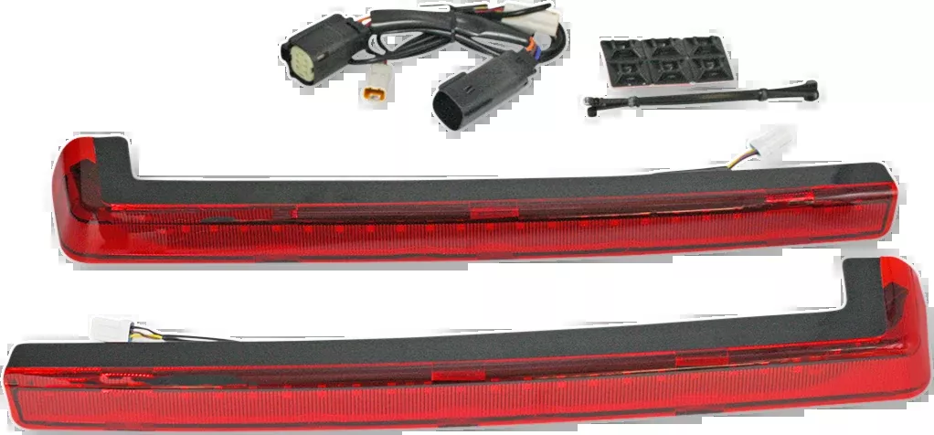 Custom Dynamics LED Run/Brake/Turn Tour-Pak Arms – Red Lens – ’14-’25 – PB-TP-ARM-14R