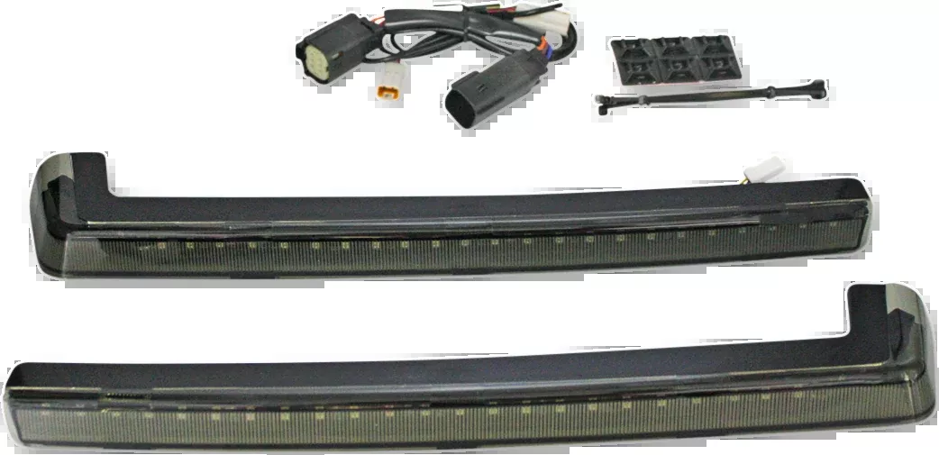 Custom Dynamics LED Run/Brake/Turn Tour-Pak Arms – Smoke Lens – ’14-’25 – PB-TP-ARM-14S