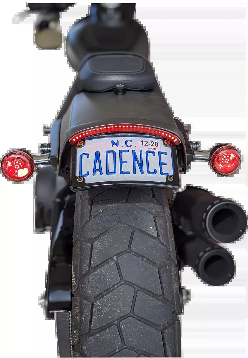 Custom Dynamics LED Taillight with Turn Signal – Red – CD-FATBOB-R