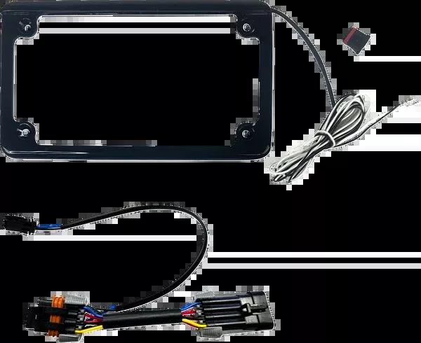 Custom Dynamics Lighted License Plate Frame – Gloss Black – RZR