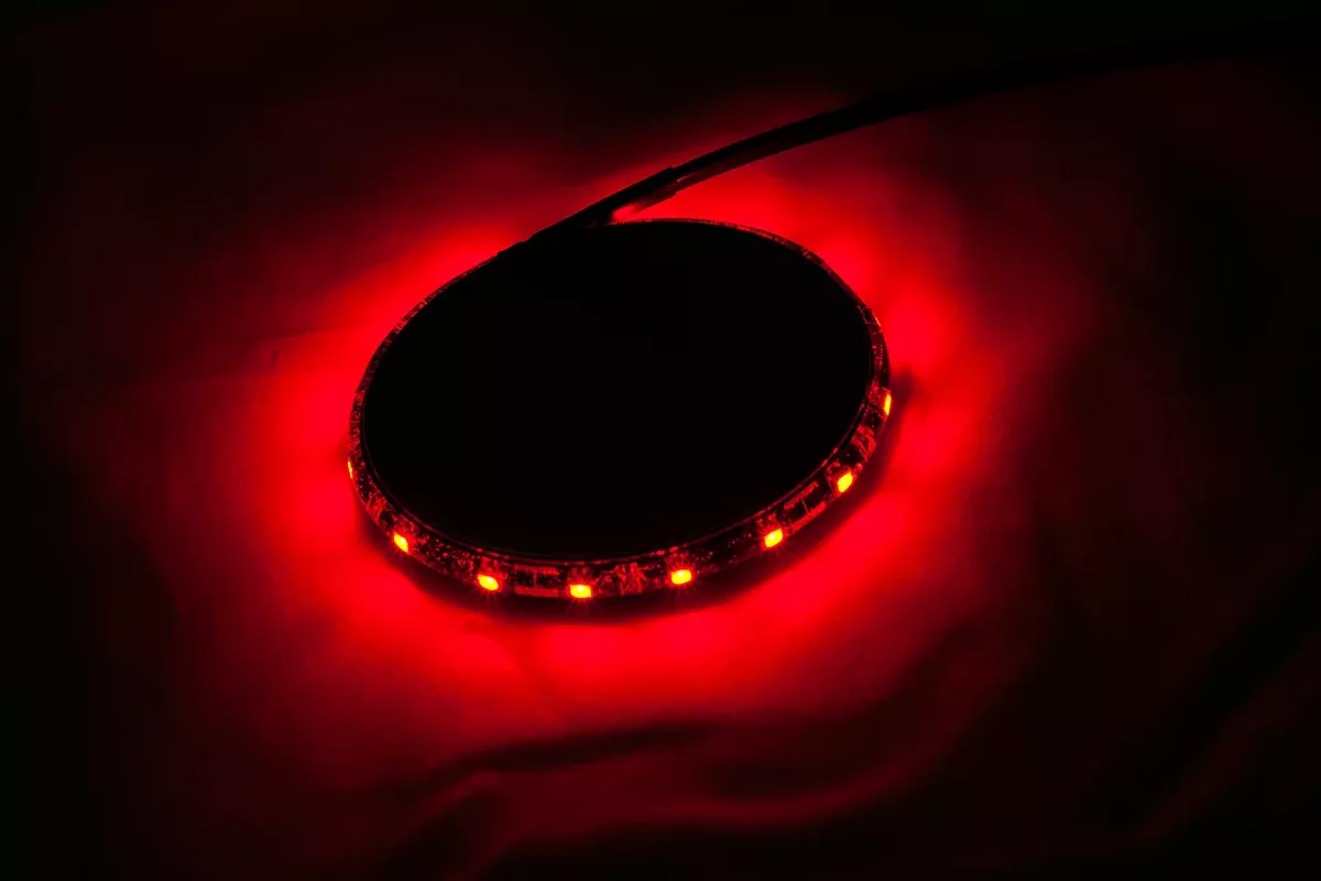Custom Dynamics MagicFLEX2 Wheel Light - Black/Red - M215REDB