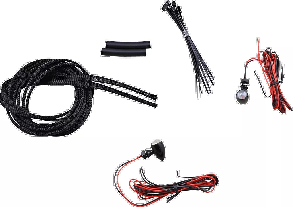 Custom Dynamics Micro Turn Signals – Red -Black – CD-MICRO-R-B