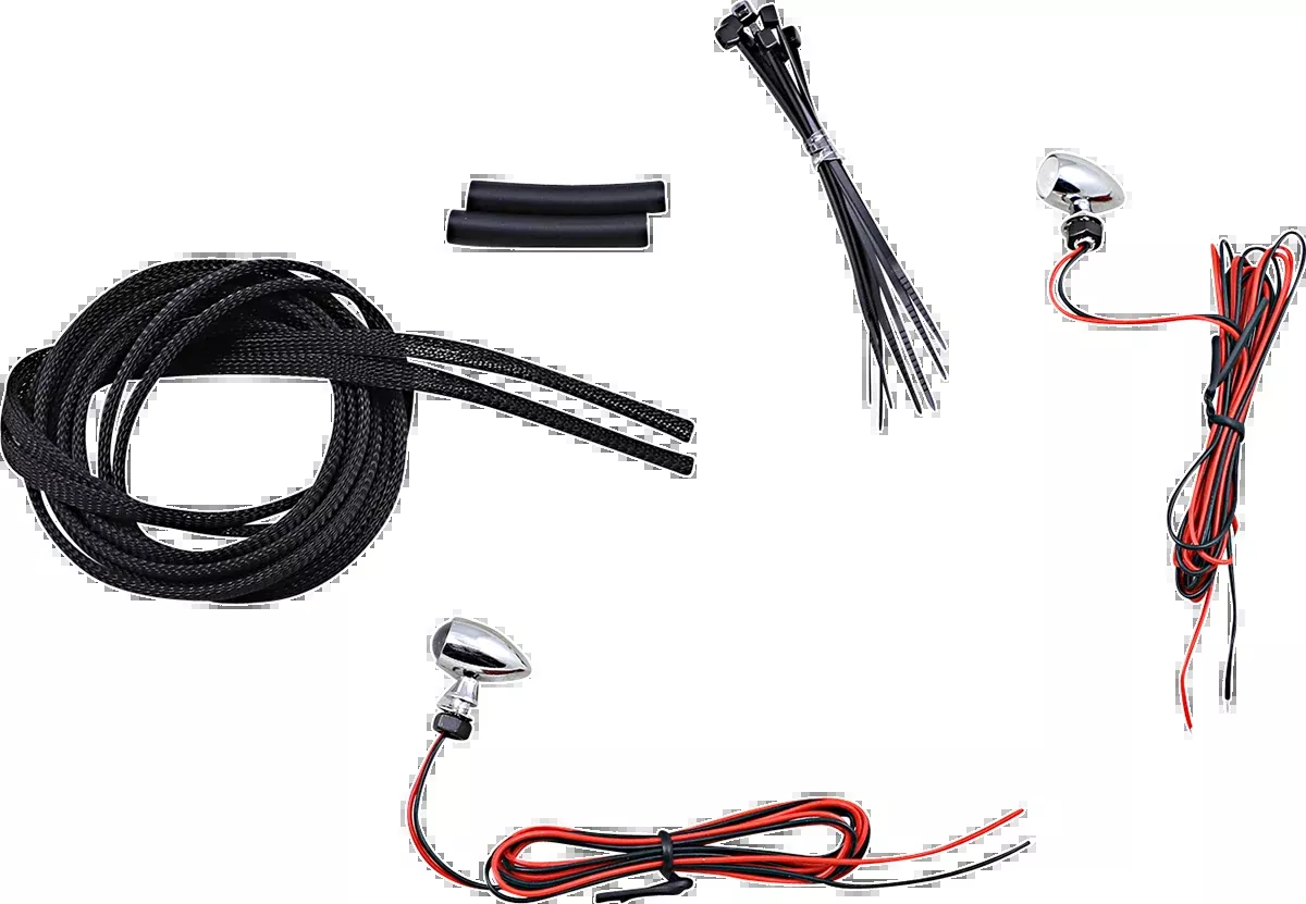 Custom Dynamics Micro Turn Signals – Red -Chrome – CD-MICRO-R-C