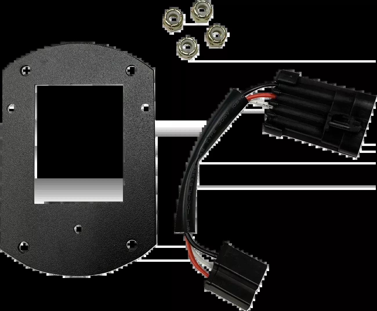 Custom Dynamics Mounting Kit – Headlight – Satin Black – FXLRST – CD-LRST-HL-KIT