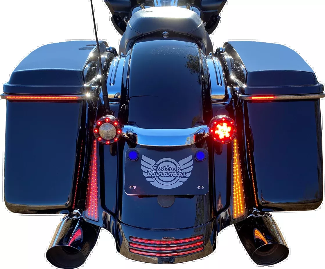 Custom Dynamics Panel Lights - Black - Smoke Lens - CD-FASCIADC-HDB
