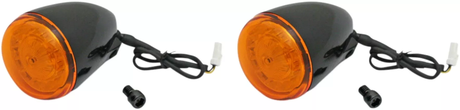 Custom Dynamics ProBeam Black Amber LED Front Turn Signals 14-19 Indian
