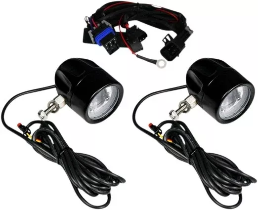 Custom Dynamics ProBeam Black LED Halo Fog Lamps Indian Cruiser 14-19