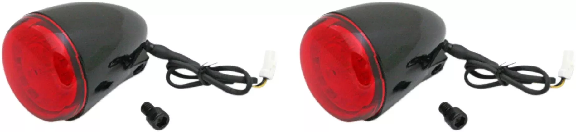 Custom Dynamics ProBeam Black Red LED Front Turn Signals 14-19 Indian