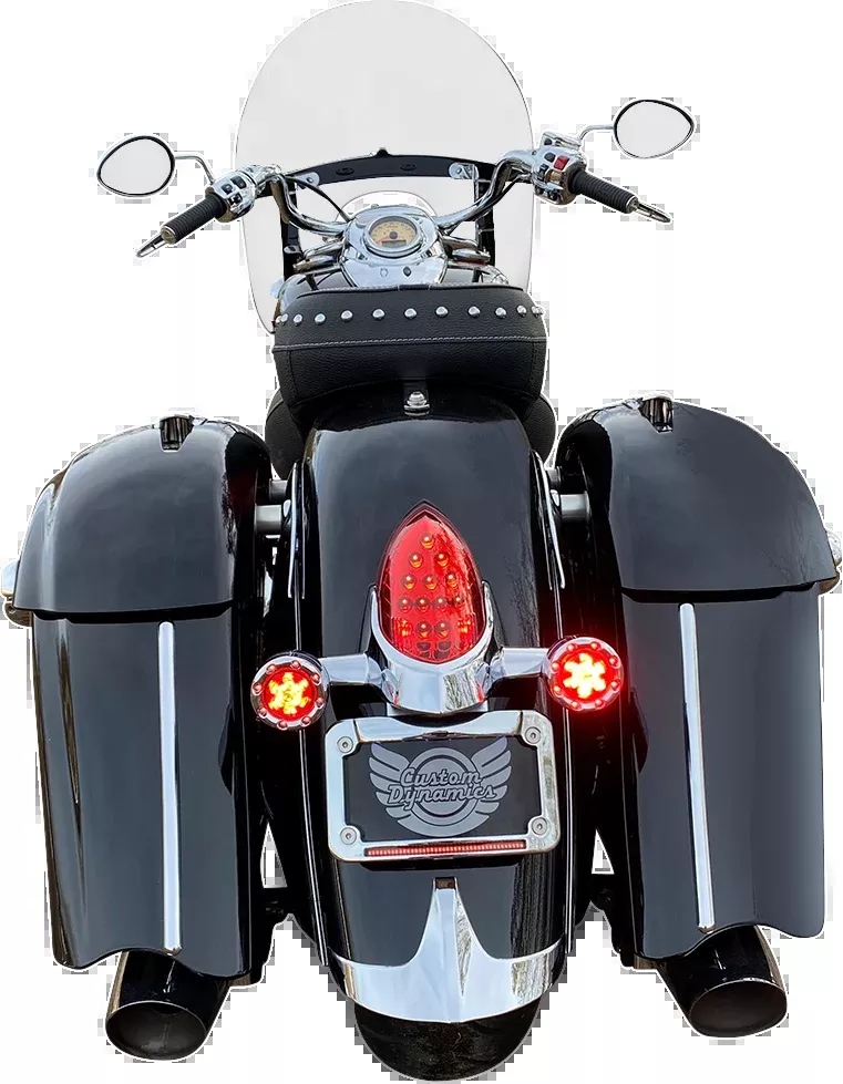 Custom Dynamics ProBEAM Bullet Ringz™ LED Turn Signals - Chrome/Smoke - PB-BR-RR-IND-CS