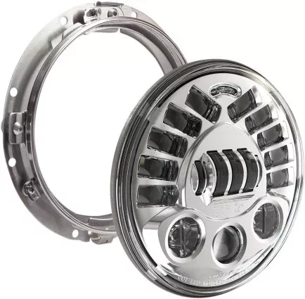 Custom Dynamics ProBeam Chrome Adaptive 2 7″ Headlamp Harley FLH FLT 94-13 FXD
