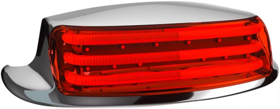 Custom Dynamics ProBeam Chrome Red LED Rear Fender Taillight 09-19 FLHT 59672-09