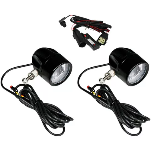 Custom Dynamics Probeam LED Halo Fog Lights for 2014-2023 Harley Touring – Black