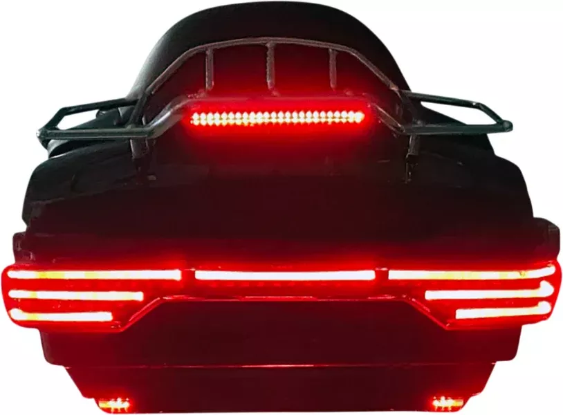 Custom Dynamics ProBeam LED Light Bar Tour Pack Red Lens Harley Tour Pak 14-Up