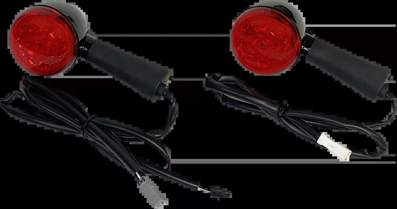 Custom Dynamics ProBEAM LED Turn Signal - Rear - Black - Scout - PB-INDBOB-RR-BR