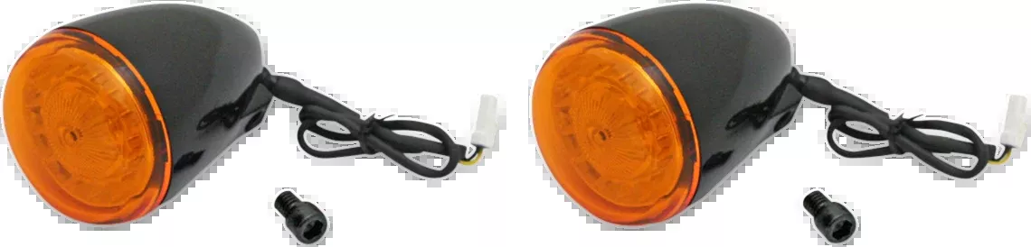 Custom Dynamics ProBEAM Turn Signals - Black/Amber PB-IND-RTS-A-B