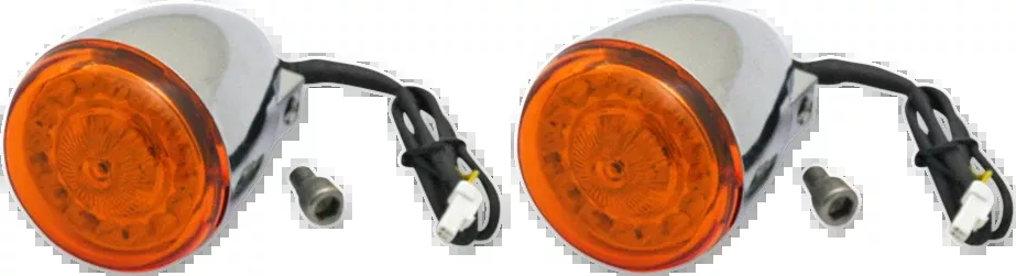 Custom Dynamics ProBEAM Turn Signals - Chrome/Amber PB-IND-RTS-A-C