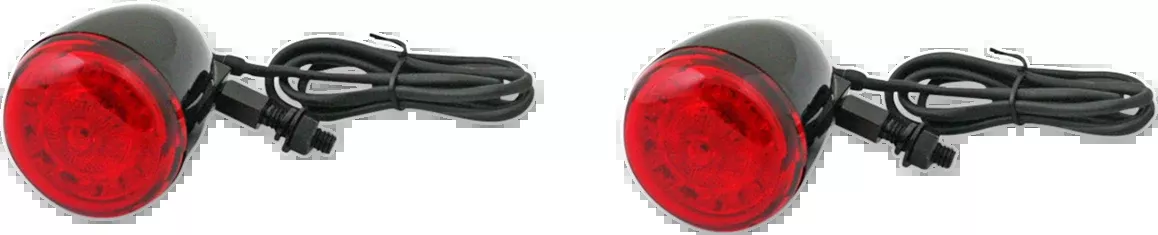 Custom Dynamics ProBEAM Universal Turn Signals - Gloss Black/Red PB-UNV-RTS-RR-B