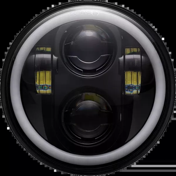 Custom Dynamics ProGLOW™ 5-3/4″ Headlamp – With Mounting Ring – Black