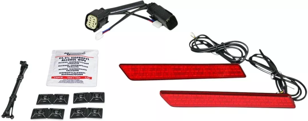Custom Dynamics Red Lens LED Saddlebag Latch Lightz Harley CVO 09-13