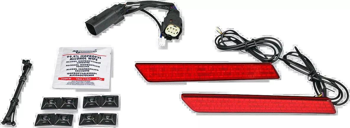 Custom Dynamics Saddlebag Latch Lights - SS6 - Red - CD-LATCH-SS6-R