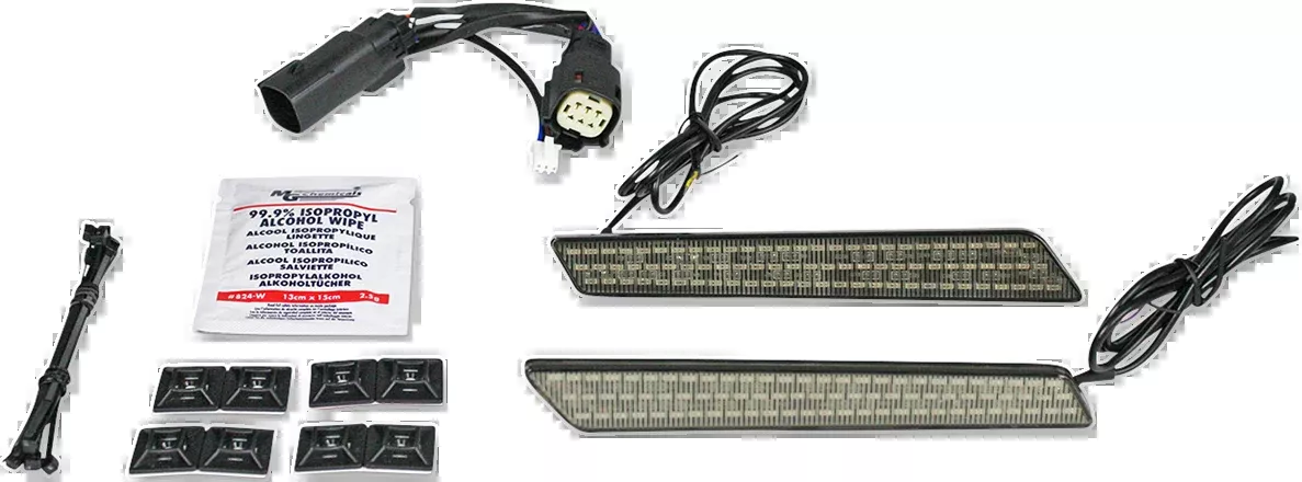 Custom Dynamics Saddlebag Latch Lights - SS6 - Smoke - CD-LATCH-SS6-S