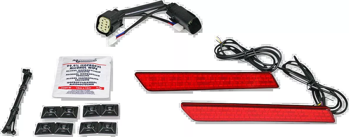 Custom Dynamics Saddlebag Latch Lights - SS8 - Red - CD-LATCH-SS8-R