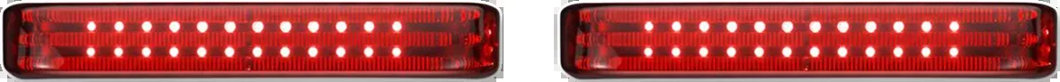 Custom Dynamics Saddlebag LED Lights - Sequential - Chrome/Red - PB-SBSEQ-SS8-CR