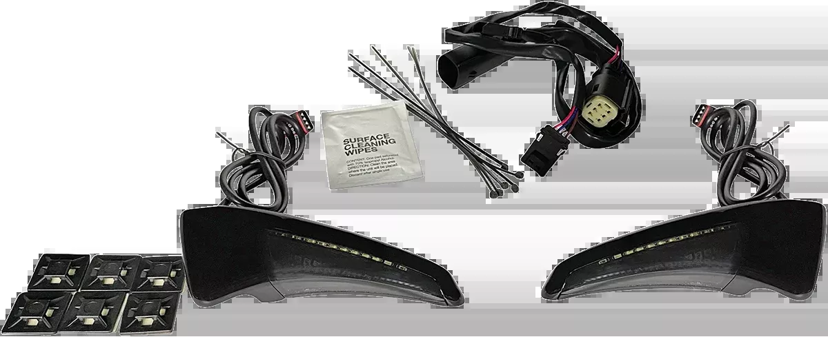 Custom Dynamics Sequential Tour Pak Seat Back Rest LED Lights - Black/Smoke - CVO - CD-TPBR-14BCMSB