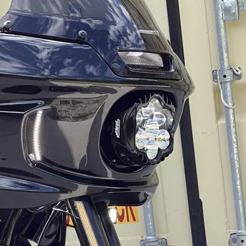 Custom Dynamics Shark Demon 2 Performance LED Headlight for 2022-2026 Harley Low Rider ST