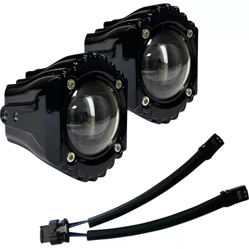 Custom Dynamics Shark Demon LED Fog Lights for 1994-2013 Harley Touring