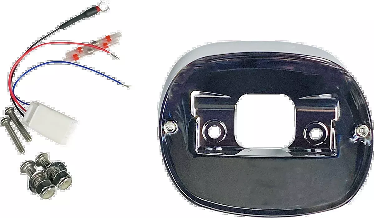 Custom Dynamics Taillight Baseplate - Chrome - TL-BASE99-C