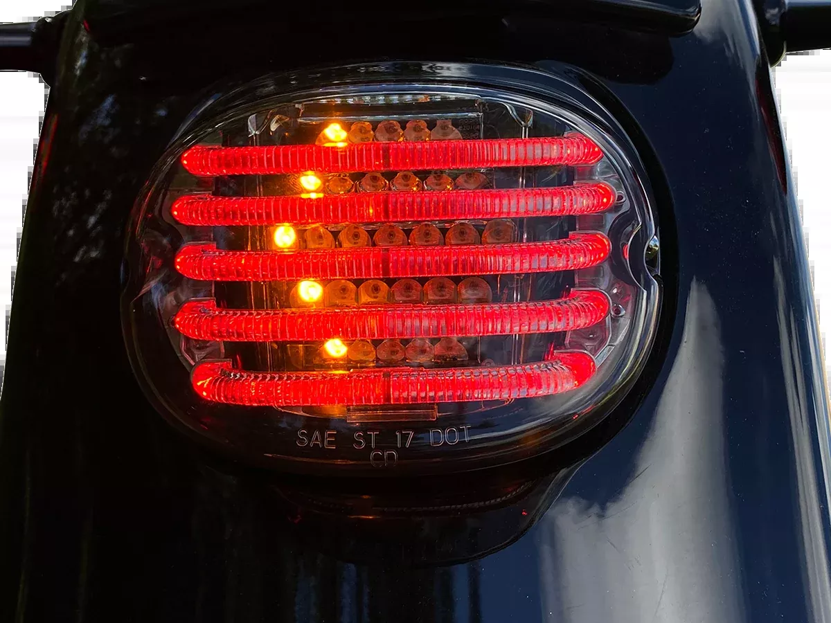 Custom Dynamics Taillight/Turn Signal - Top Window - Smoke Lens - PB-TL-INT-TW-S