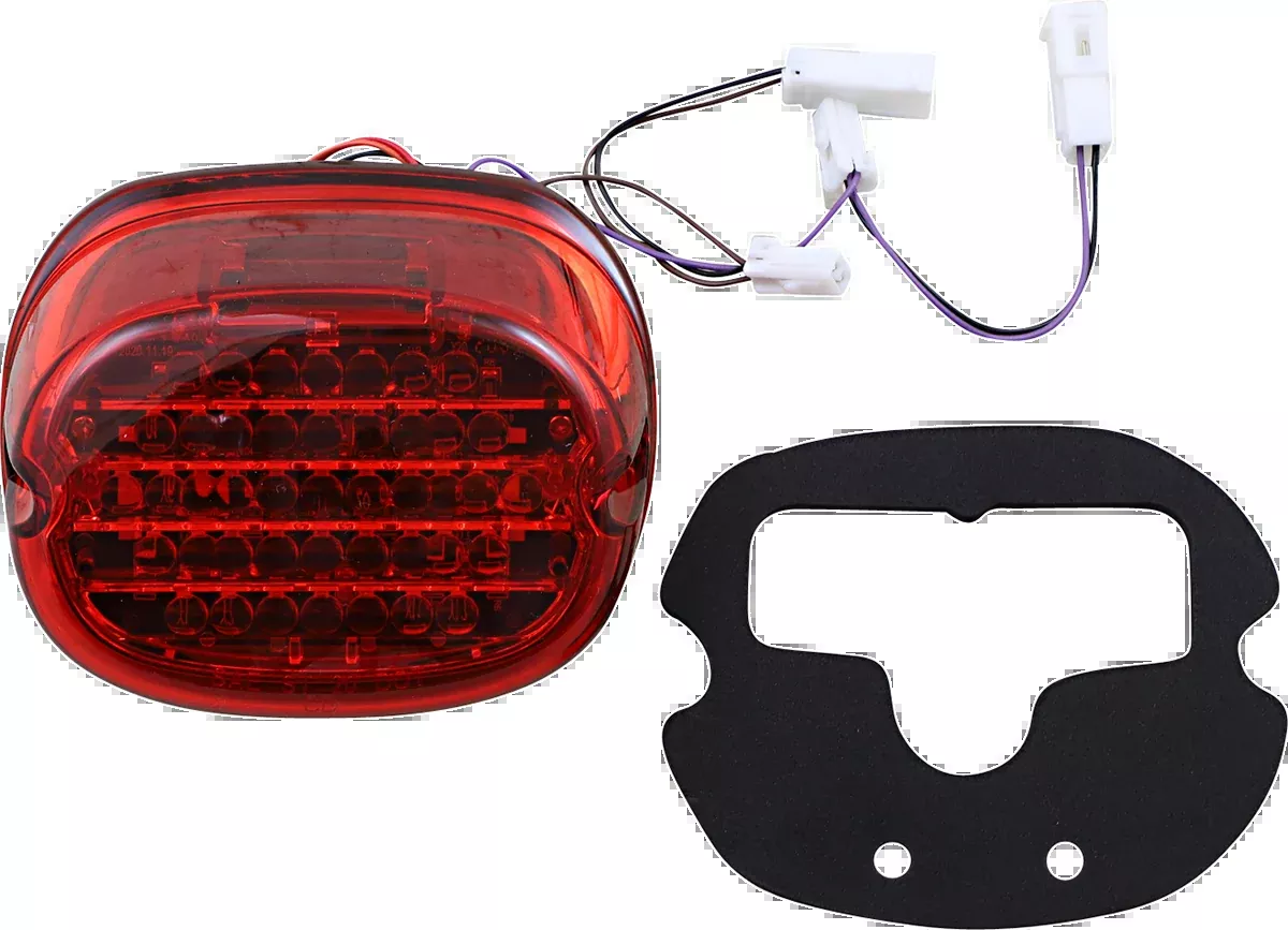 Custom Dynamics Taillight w/ Integrated Turn Signal - No Window - Red Lens - CD-INT-TL-NW-R