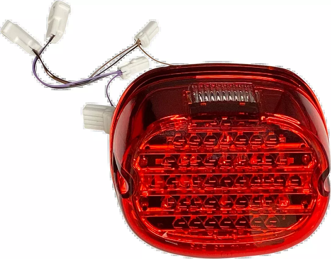 Custom Dynamics Taillight w/ Integrated Turn Signal - Top Window - Red Lens - CD-INT-TL-W-R