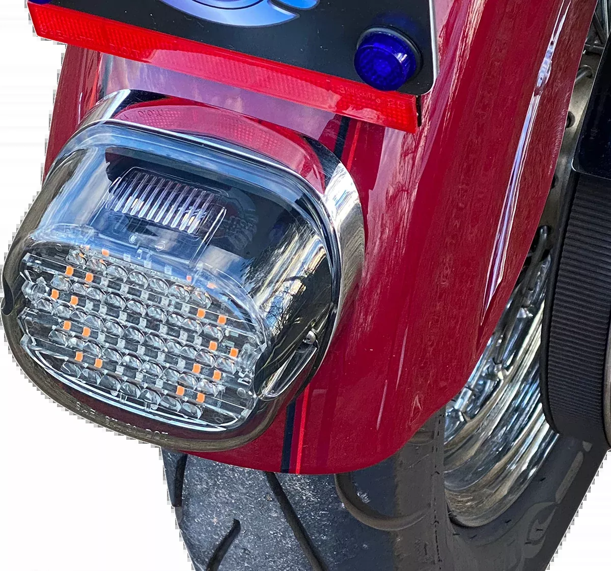 Custom Dynamics Taillight w/ Integrated Turn Signal - Top Window - Smoked Lens - CD-INT-TL-W-S