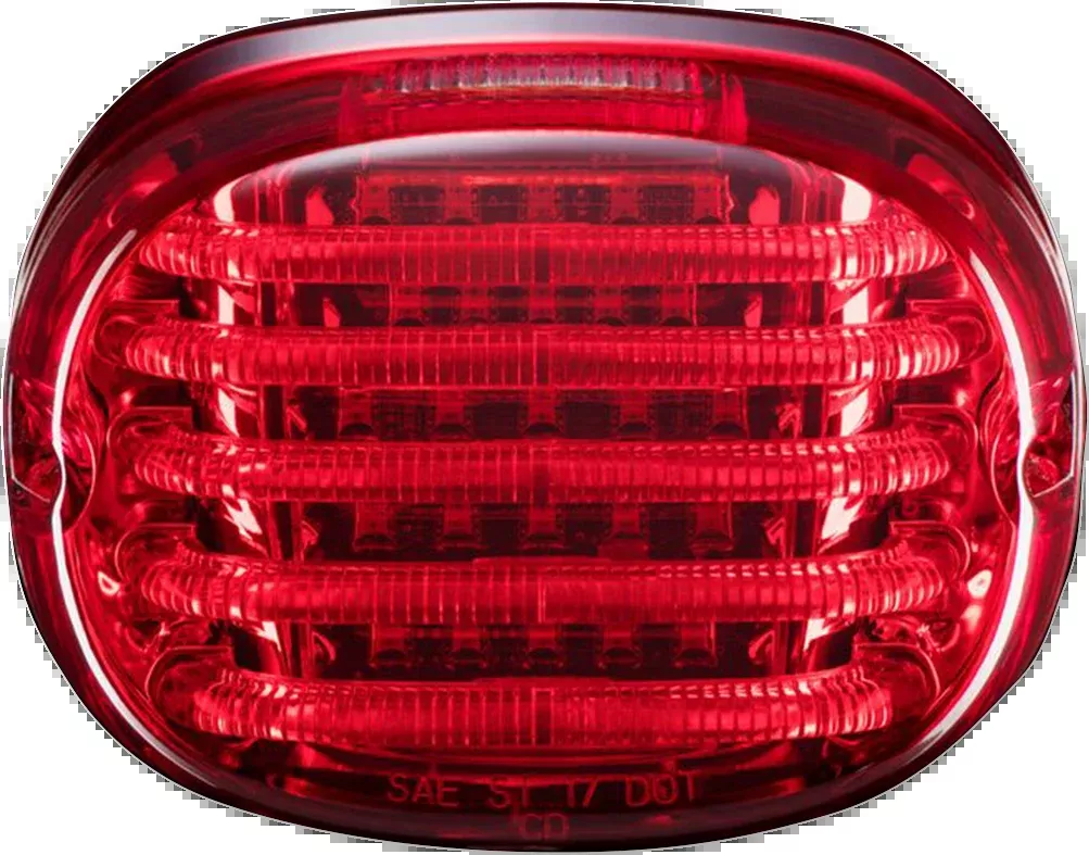 Custom Dynamics Taillight - with License Plate Illumination Window - Red - PB-TL-SBW-R
