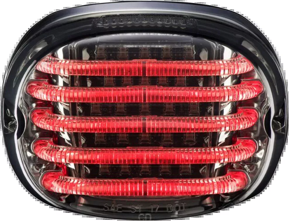 Custom Dynamics Taillight - with License Plate Illumination Window - Smoke - PB-TL-SBW-S