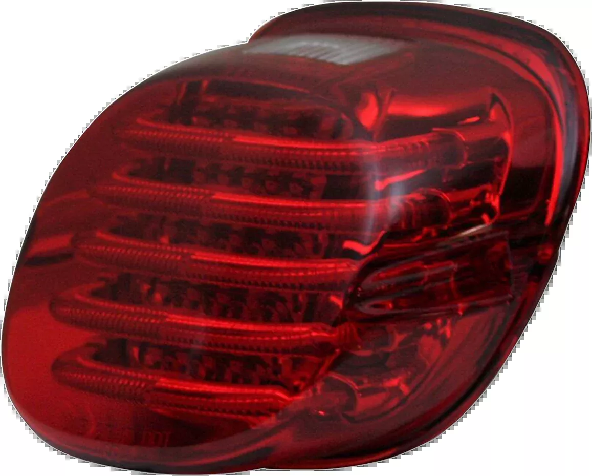Custom Dynamics Taillight - with Top License Plate Illumination Window - Red - PB-TL-LPW-R